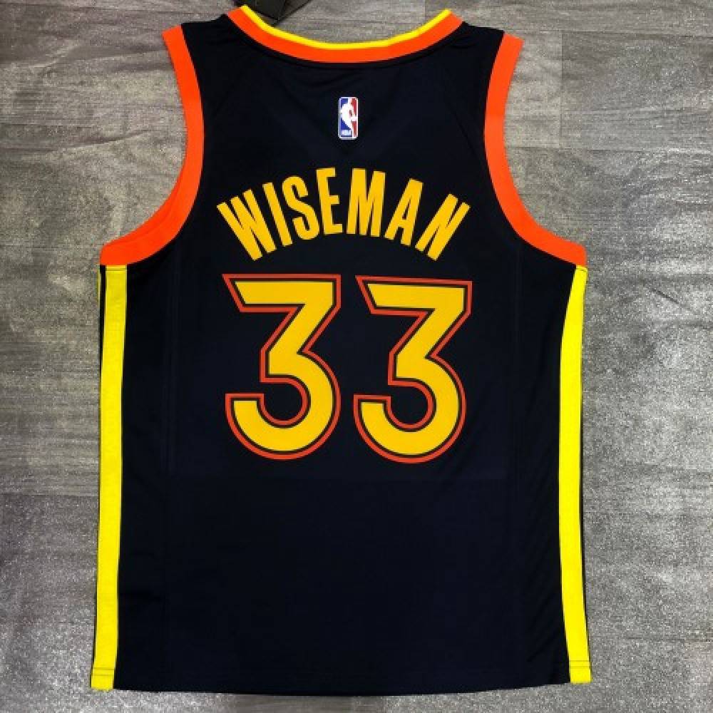 Men's Golden State Warriors James Wiseman #33 Navy 2020/21 Swingman Jersey - City Edition-Pro Kit Vault | Brand New 26/27 Sports Jerseys